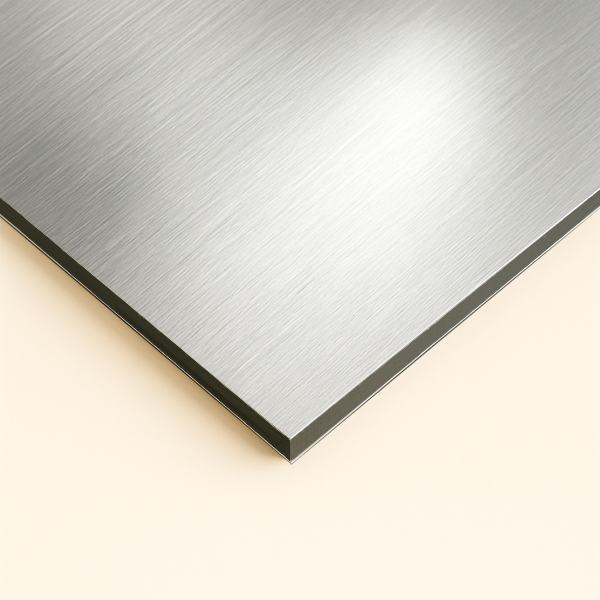 1/8" Brushed Silver Dibond